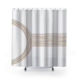 Virgo Shower Curtain in Beige