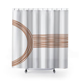 Virgo Shower Curtain in Burnt Orange