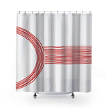 Virgo Shower Curtain in Red