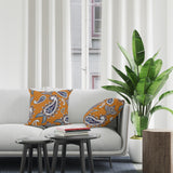 Vivianna Paisley Reversible Indoor/Outdoor Square Pillow