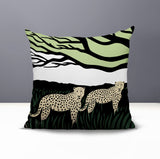 Vold Leopard Reversible Indoor/Outdoor Square Pillow
