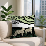 Vold Leopard Reversible Indoor/Outdoor Rectangle Pillow