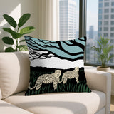 Vold Leopard Reversible Indoor/Outdoor Rectangle Pillow