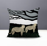 Vold Leopard Reversible Indoor/Outdoor Square Pillow