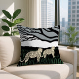 Vold Leopard Reversible Indoor/Outdoor Rectangle Pillow