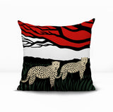Vold Leopard Reversible Indoor/Outdoor Square Pillow