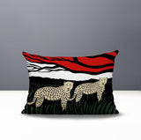 Vold Leopard Reversible Indoor/Outdoor Rectangle Pillow
