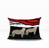 Vold Leopard Reversible Indoor/Outdoor Rectangle Pillow