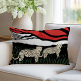 Vold Leopard Reversible Indoor/Outdoor Rectangle Pillow