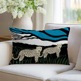 Vold Leopard Reversible Indoor/Outdoor Rectangle Pillow