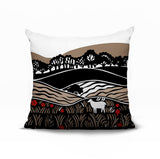 Voldy Floral Landscape Reversible Indoor/Outdoor Square Pillow