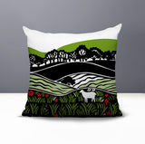 Voldy Floral Landscape Reversible Indoor/Outdoor Square Pillow