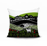 Voldy Floral Landscape Reversible Indoor/Outdoor Square Pillow