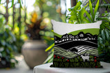 Voldy Floral Landscape Reversible Indoor/Outdoor Rectangle Pillow