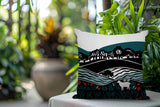 Voldy Floral Landscape Reversible Indoor/Outdoor Rectangle Pillow
