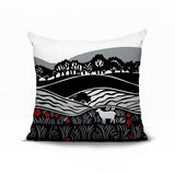 Voldy Floral Landscape Reversible Indoor/Outdoor Square Pillow