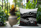 Voldy Floral Landscape Reversible Indoor/Outdoor Square Pillow