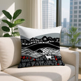 Voldy Floral Landscape Reversible Indoor/Outdoor Square Pillow