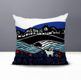Voldy Floral Landscape Reversible Indoor/Outdoor Square Pillow