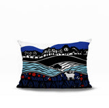 Voldy Floral Landscape Reversible Indoor/Outdoor Rectangle Pillow