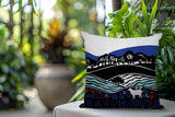 Voldy Floral Landscape Reversible Indoor/Outdoor Square Pillow