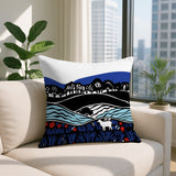 Voldy Floral Landscape Reversible Indoor/Outdoor Square Pillow
