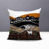 Voldy Floral Landscape Reversible Indoor/Outdoor Square Pillow