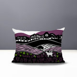 Voldy Floral Landscape Reversible Indoor/Outdoor Rectangle Pillow