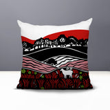 Voldy Floral Landscape Reversible Indoor/Outdoor Square Pillow
