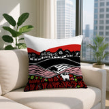 Voldy Floral Landscape Reversible Indoor/Outdoor Square Pillow