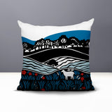 Voldy Floral Landscape Reversible Indoor/Outdoor Square Pillow