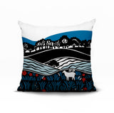 Voldy Floral Landscape Reversible Indoor/Outdoor Square Pillow