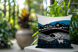 Voldy Floral Landscape Reversible Indoor/Outdoor Rectangle Pillow