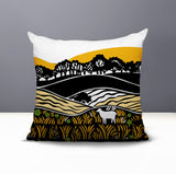 Voldy Floral Landscape Reversible Indoor/Outdoor Square Pillow