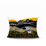 Voldy Floral Landscape Reversible Indoor/Outdoor Rectangle Pillow