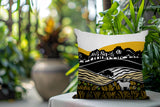 Voldy Floral Landscape Reversible Indoor/Outdoor Rectangle Pillow