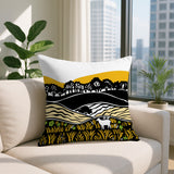Voldy Floral Landscape Reversible Indoor/Outdoor Square Pillow