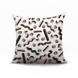 Voxa Abstract Reversible Indoor/Outdoor Square Pillow