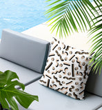 Voxa Abstract Reversible Indoor/Outdoor Lumbar Pillow