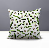 Voxa Abstract Reversible Indoor/Outdoor Square Pillow