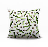 Voxa Abstract Reversible Indoor/Outdoor Square Pillow
