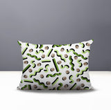 Voxa Abstract Reversible Indoor/Outdoor Lumbar Pillow