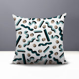 Voxa Abstract Reversible Indoor/Outdoor Square Pillow
