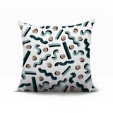 Voxa Abstract Reversible Indoor/Outdoor Square Pillow