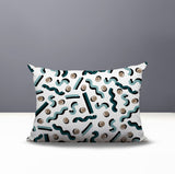 Voxa Abstract Reversible Indoor/Outdoor Lumbar Pillow