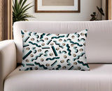 Voxa Abstract Reversible Indoor/Outdoor Lumbar Pillow