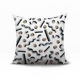 Voxa Abstract Reversible Indoor/Outdoor Square Pillow