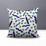 Voxa Abstract Reversible Indoor/Outdoor Square Pillow