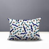 Voxa Abstract Reversible Indoor/Outdoor Lumbar Pillow
