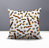Voxa Abstract Reversible Indoor/Outdoor Square Pillow